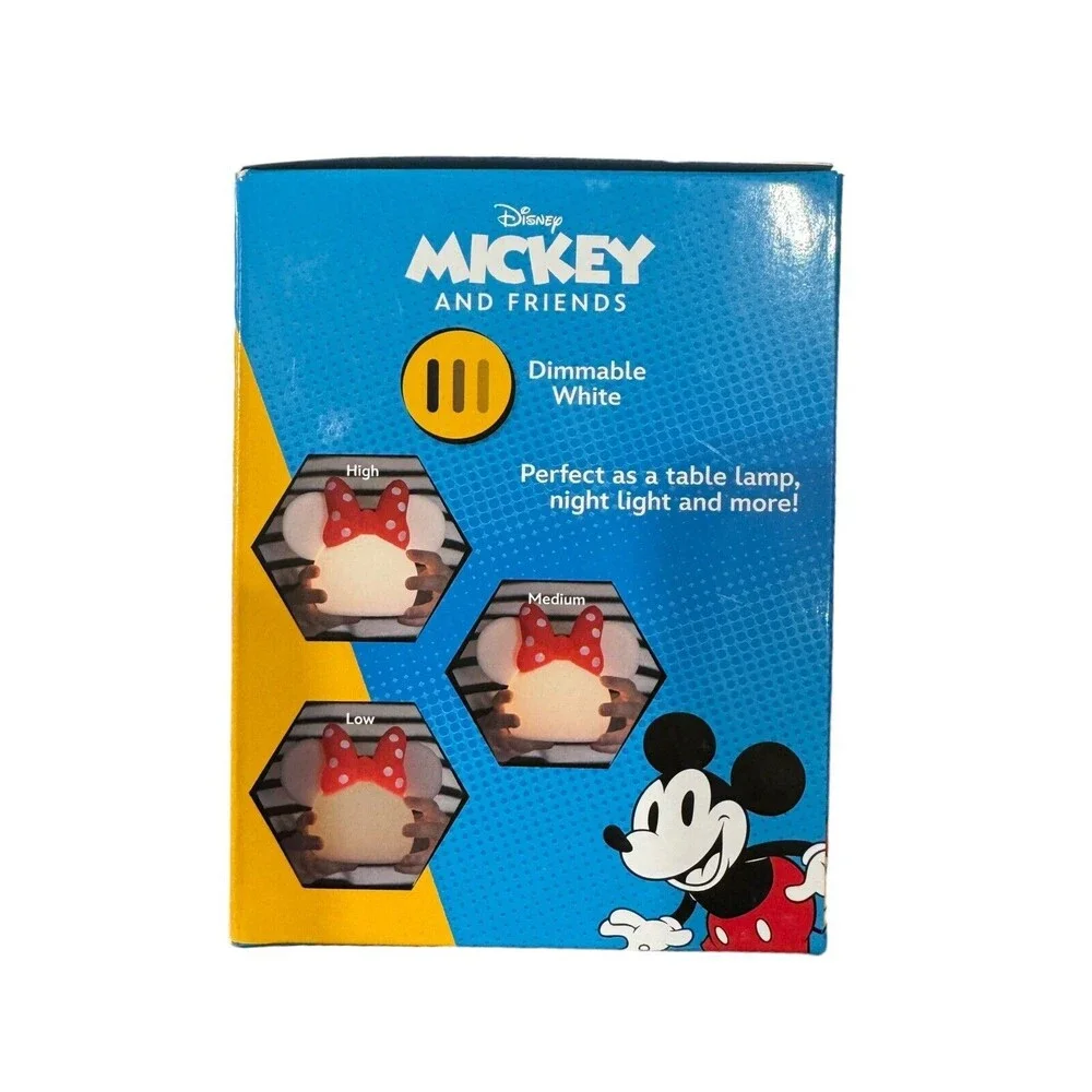 NEW! Disney Mickey & Friends Minnie Mouse Squishy Light Color Changing 13 Colors